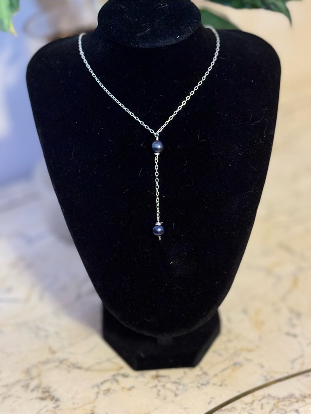 Silver with REAL Saltwater Pearls necklace‼️handmade‼️ - Picture 5 of 7